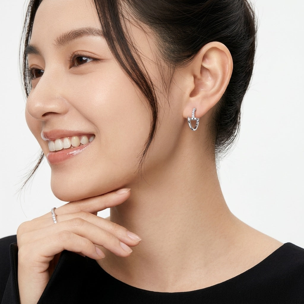 S925 Silver Moissanite Earrings