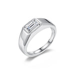 S925 Sterling Silver Moissanite Simple Ring