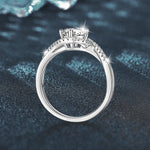 S925 Sterling Silver Moissanite Spinning Ring