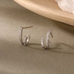 925 Sterling Silver and Zirconia Earrings