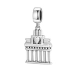 S925 Sterling Silver Brandenburg Gate Pendant