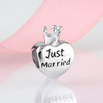 S925 Sterling Silver Valentine's Day Crown Heart-Shaped Pendant