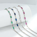 S925 Sterling Silver Cubic Zirconia Bracelet
