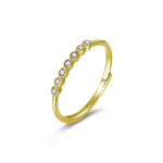 S925 Sterling Silver Seven Stone Moissanite Stackable Ring