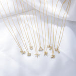 S925 Silver Zircon Inlaid Twelve Constellation Pendant Necklace