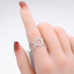 Stylish and unique braided band ring in S925 sterling silver