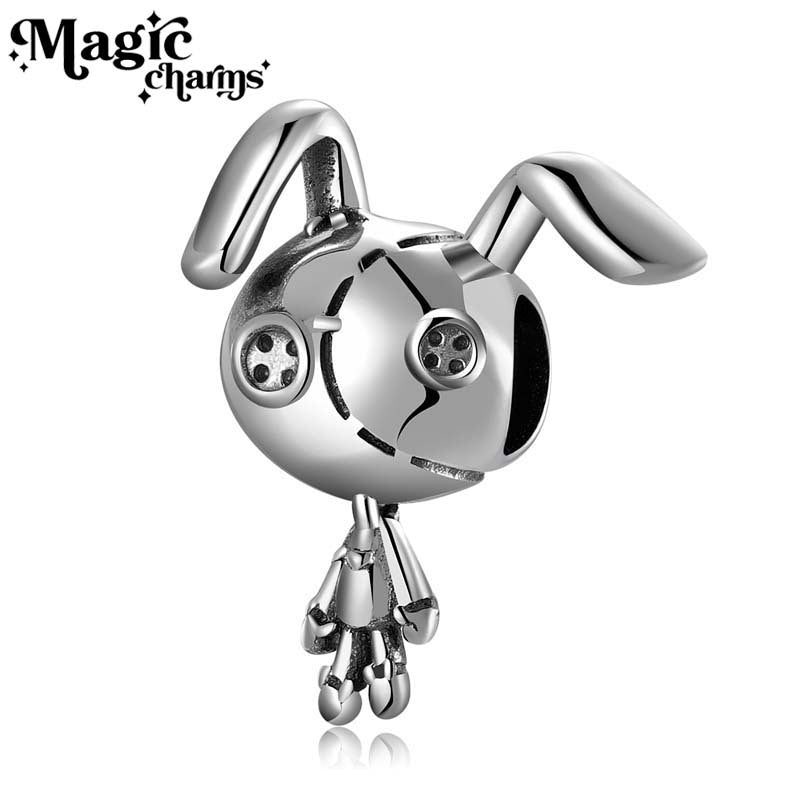 S925 Sterling Silver Gothic Doll Pendant