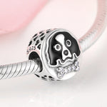 S925 Sterling Silver Cute Puppy Bead Pendant