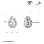 Double-layer zircon earrings and affordable luxury zircon necklace