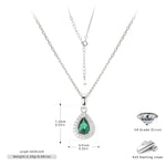 Double-layer zircon earrings and affordable luxury zircon necklace