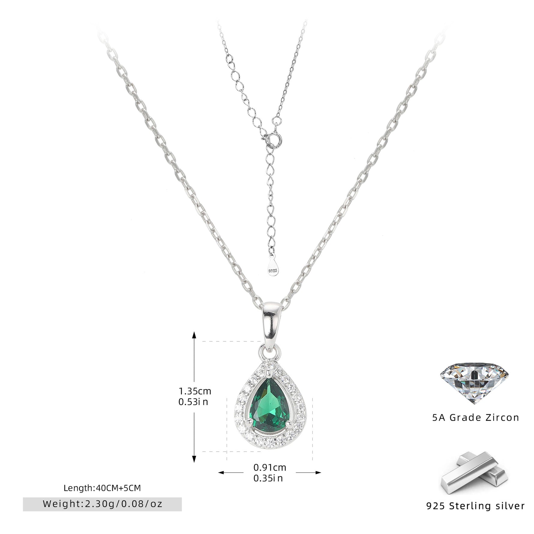Double-layer zircon earrings and affordable luxury zircon necklace