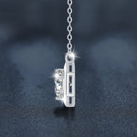 S925 Sterling Silver Moissanite Pendant Necklace