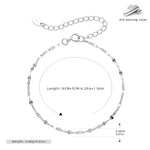 S925 Sterling Silver Sequin Bracelet