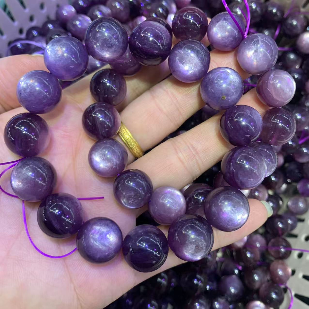 Natural Lepidolite Bracelet