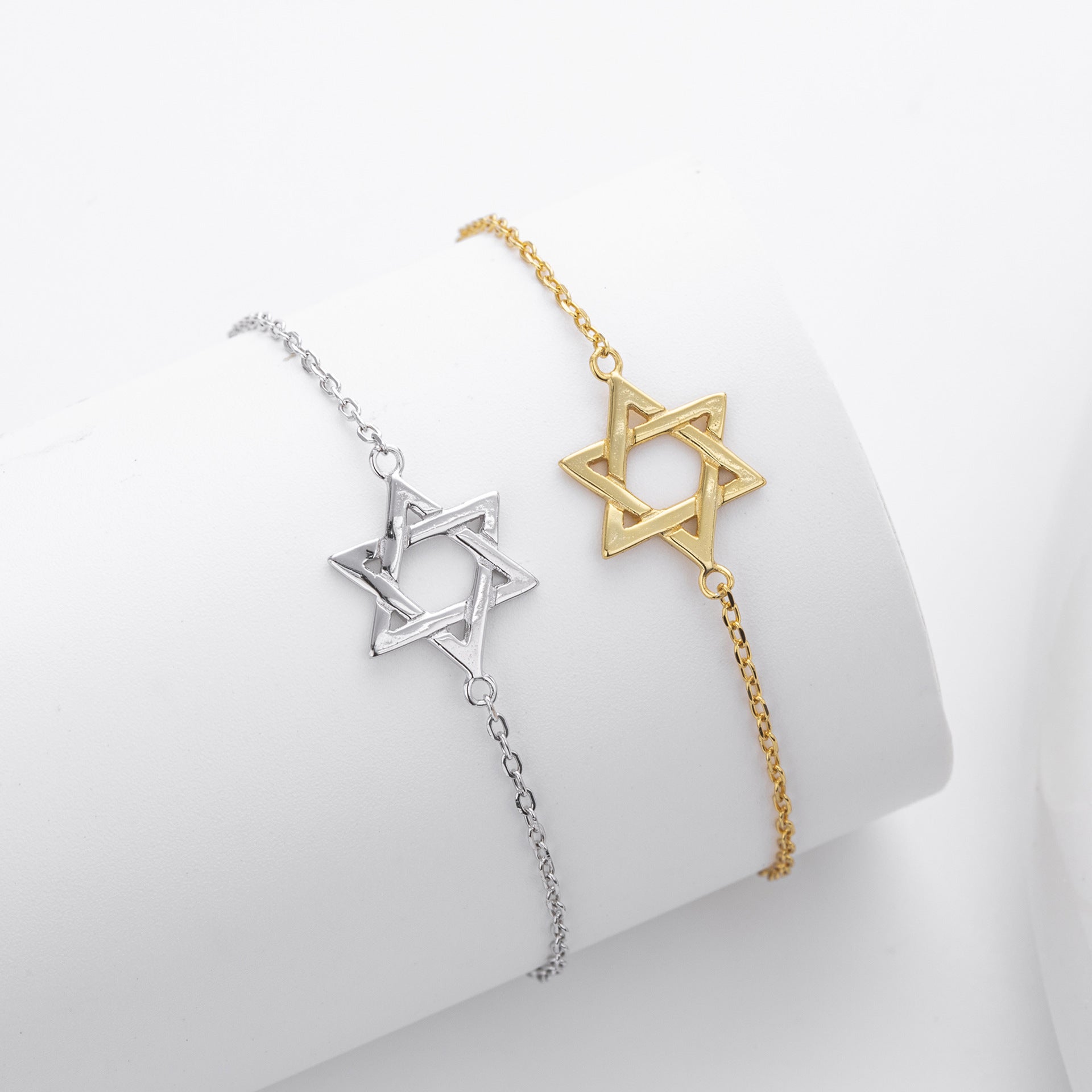 S925 Sterling Silver Hexagram Bracelet