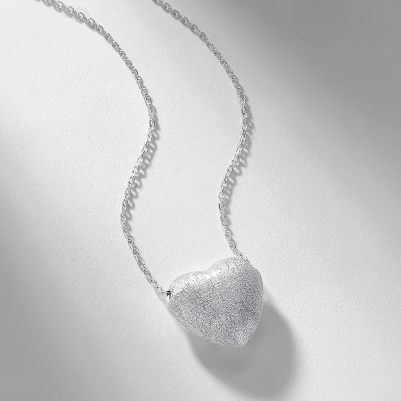 S925 Sterling Silver Three-Dimensional Love Necklace