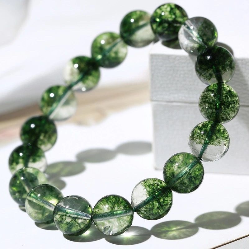 Natural Green Phantom Quartz Bracelet