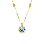 S925 Sterling Silver Moissanite Star Rock Candy Necklace