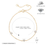 S925 Sterling Silver Pentagram Bracelet with Zirconia