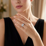 S925 Silver Moissanite Dual-Use Stackable Ring