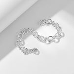 S925 Sterling Silver Heavy Industry Circle Bracelet