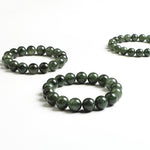 Natural Green Rutilated Quartz Bead Bracelet