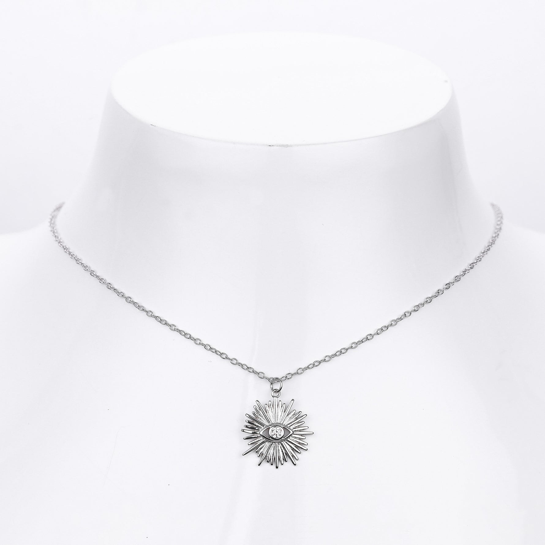S925 Sterling Silver Fashion Necklace - Evil Eye