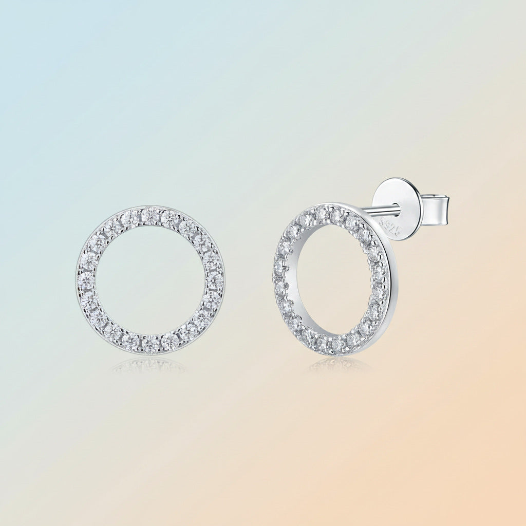 S925 Silver Exploration Moissanite Stud Earrings