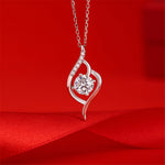 S925 Sterling Silver Necklace with Ultra-Sparkling Moissanite