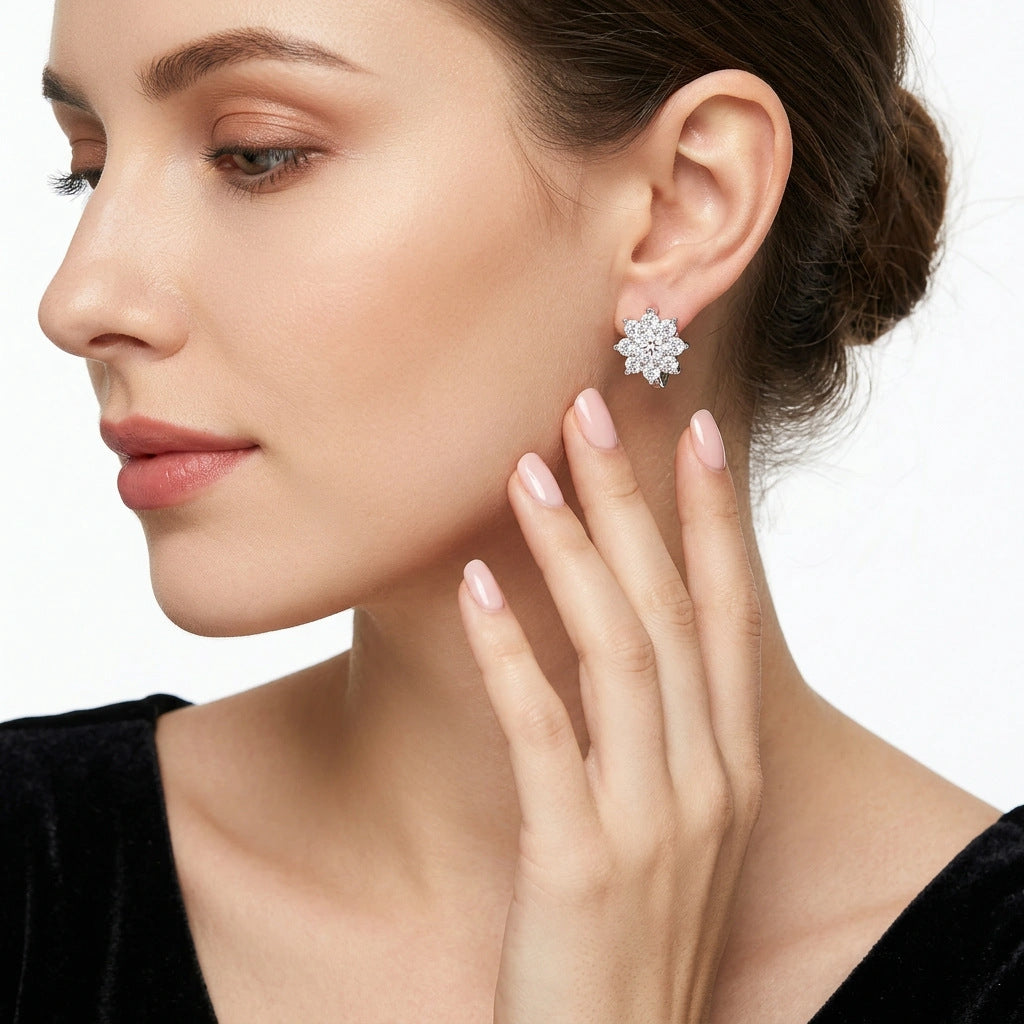 S925 Silver Moissanite Earrings – Sweet Style