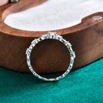 S925 Sterling Silver Moissanite Wave Shape Ring