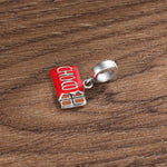 S925 Sterling Silver Chocolate Bead Pendant