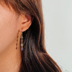 S925 Sterling Silver and Zircon Earrings