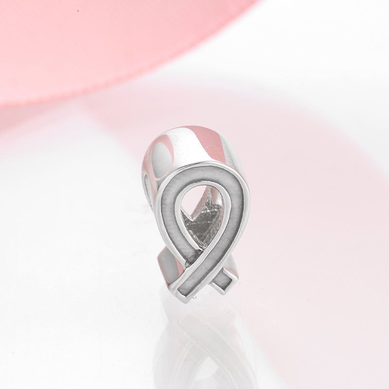 S925 Sterling Silver White Ribbon String Pendant