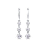 S925 Silver Moissanite Hook Earrings