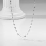 S925 Silver 18K Gold Plating Tile Choker Necklace