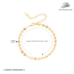 S925 Sterling Silver Disc Bracelet