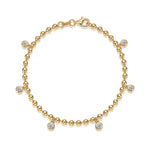 s925 Silver Moissanite Cuban Link Bracelet