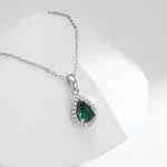 Double-layer zircon earrings and affordable luxury zircon necklace