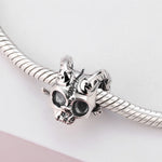 S925 Sterling Silver Gothic Skull Goat Head Pendant