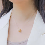 S925 Sterling Silver Gold-Plated Zircon Necklace