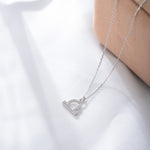 S925 Silver Zircon Inlaid Twelve Constellation Pendant Necklace