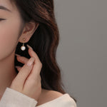 S925 Sterling Silver Pearl Drop Earrings