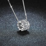 S925 Sterling Silver Moissanite Small Waist Pendant Necklace