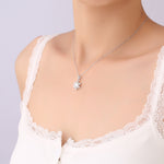 S925 Sterling Silver Moissanite Snowflake Necklace
