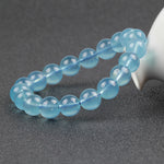 Natural Ice-Texture Aquamarine Bracelet