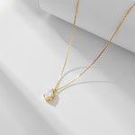 S925 Sterling Silver Drop Zircon Necklace