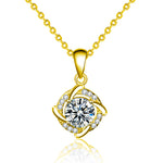 S925 Sterling Silver Moissanite Windmill Necklace