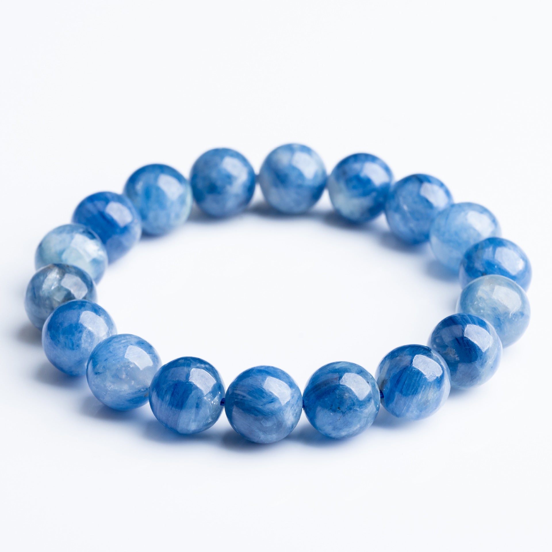 Natural Old-Mine Kyanite Bead Bracelet