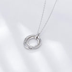 S925 Sterling Silver Zircon Diamond-Studded Necklace